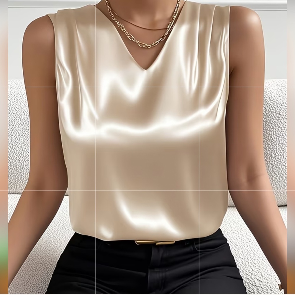 Luxe V neck blouse
